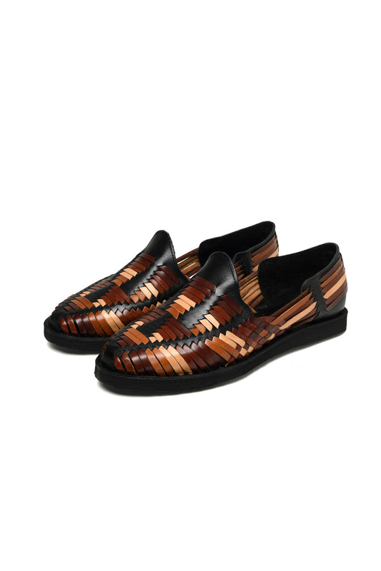 Artisan-crafted Cancun huarache sandal with woven leather design