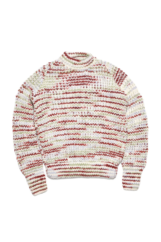 Mix Stripe Pullover - Ivory