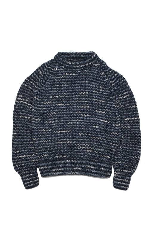 Mix Stripe Pullover - Navy