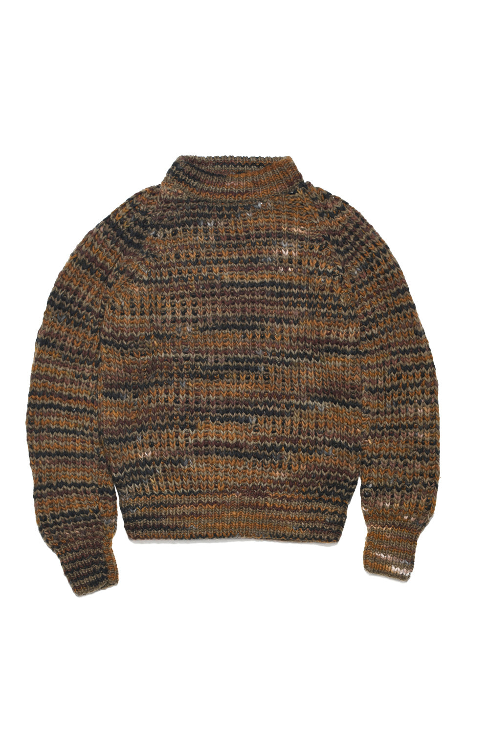Mix Stripe Pullover - Dk. Olive