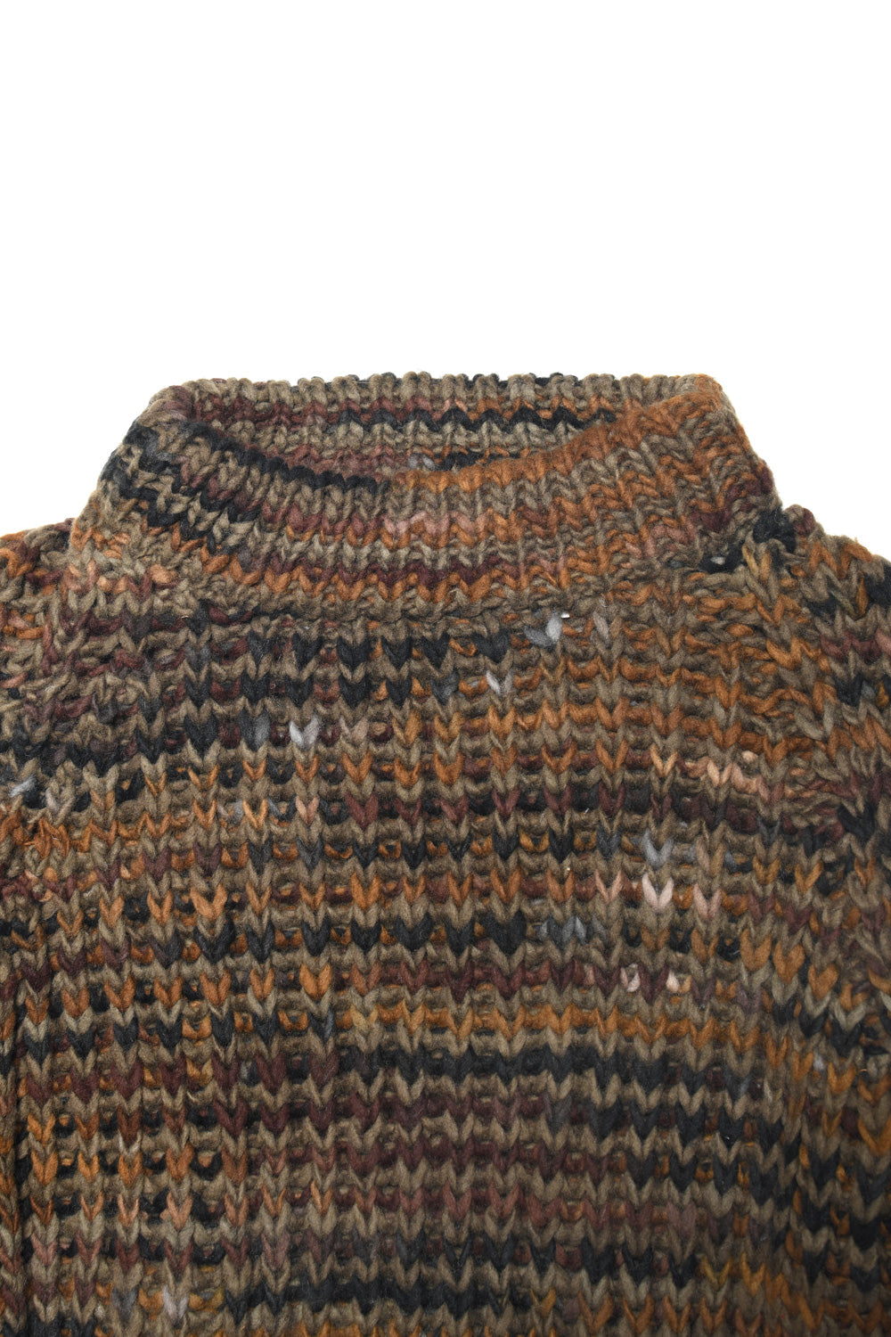Mix Stripe Pullover - Dk. Olive