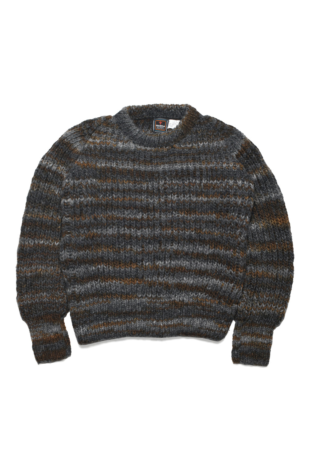 Mix Stripe Pullover - Black x Grey