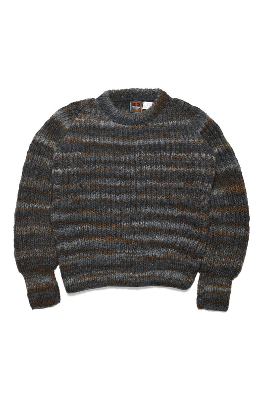 Mix Stripe Pullover - Black x Grey