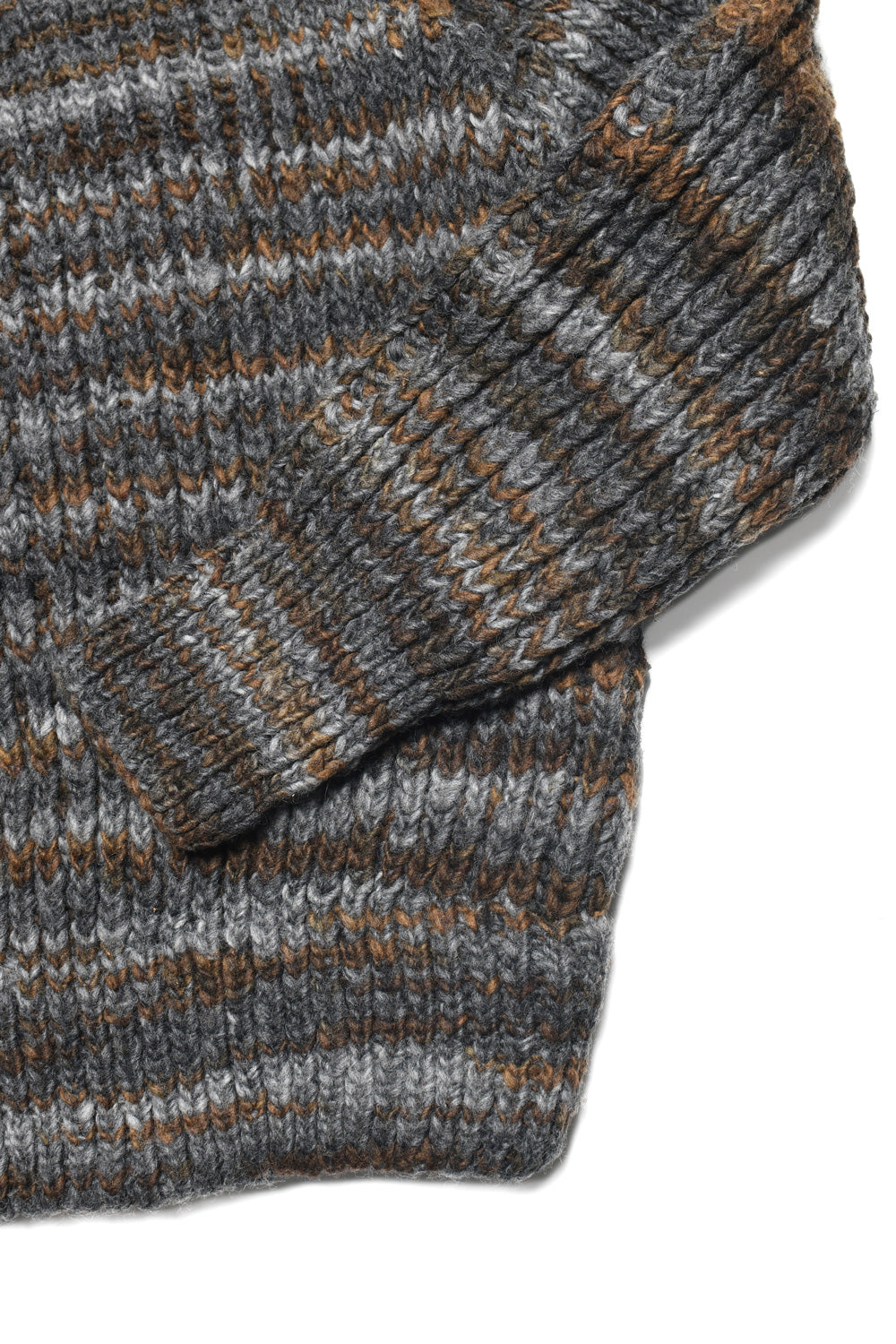 Mix Stripe Pullover - Black x Grey