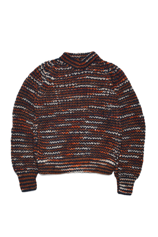Mix Stripe Pullover - Dk. Navy