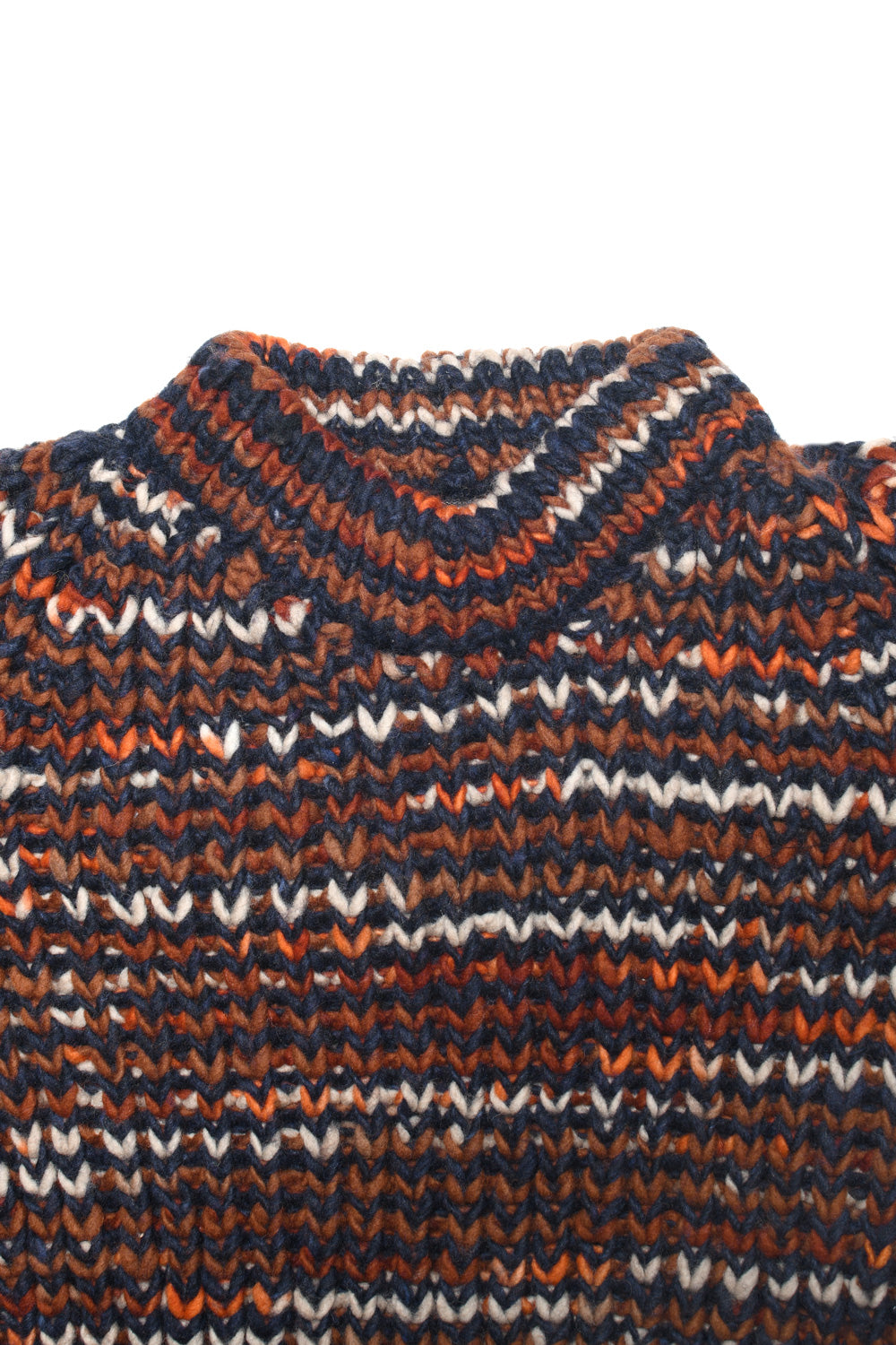 Mix Stripe Pullover - Dk. Navy