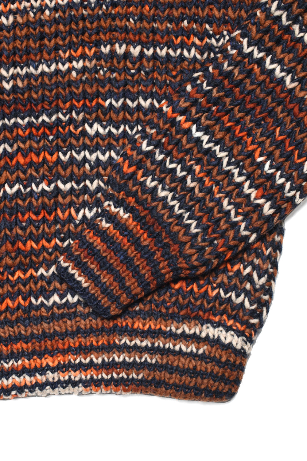 Mix Stripe Pullover - Dk. Navy