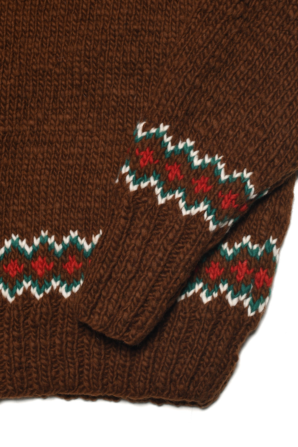 Fair Isle #3 Pullover - Brown
