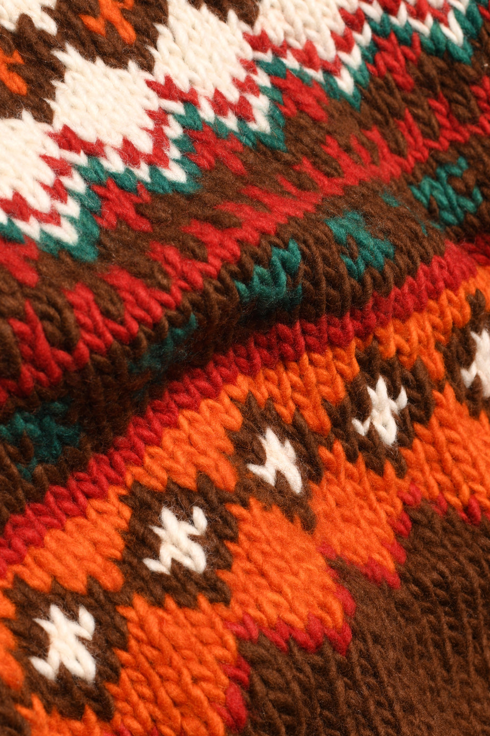 Fair Isle #3 Pullover - Brown