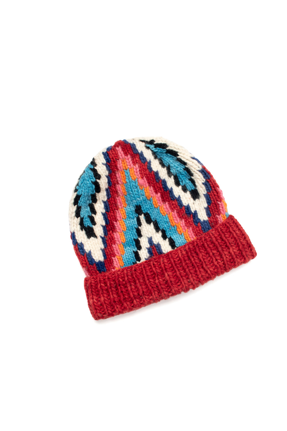 Double Cuff Cap Design C - Red