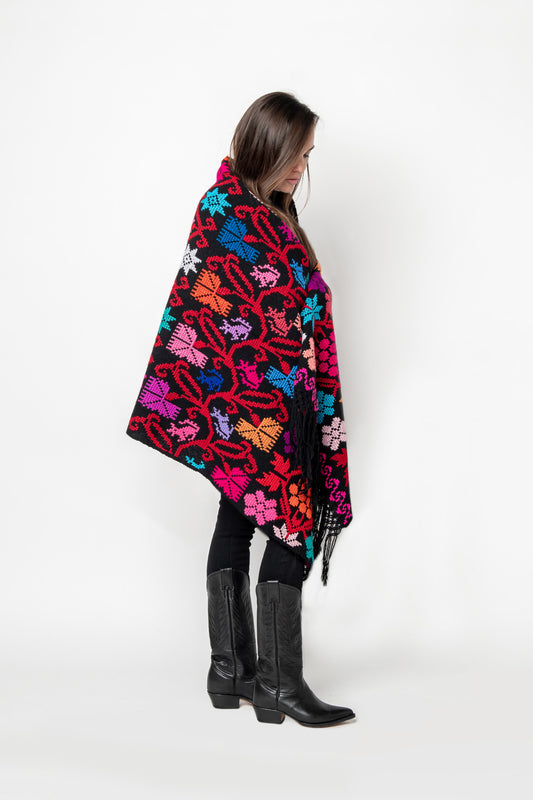 Embroidery Shawl - Arbol De La Vida (Tree of Life) D