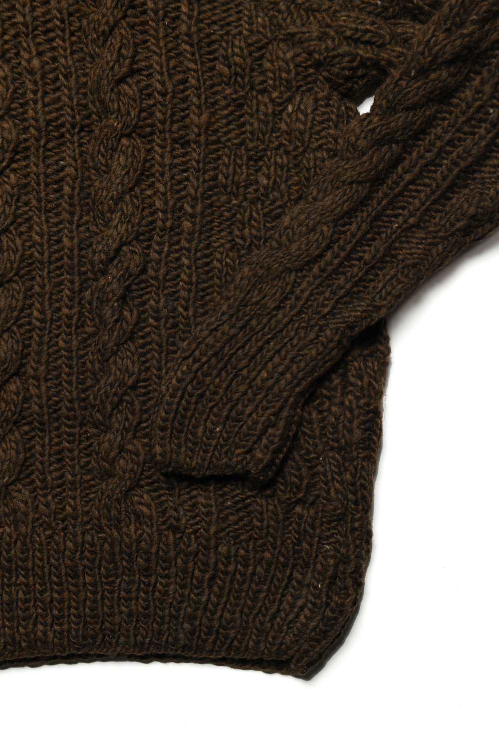 Fisherman Turtleneck Pullover - Chocolate
