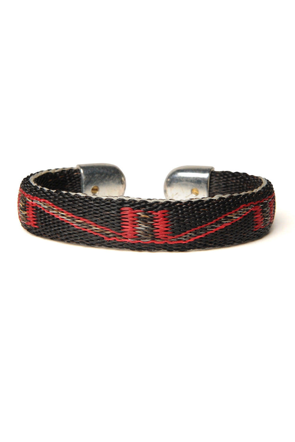 Bendable Horsehair Bracelet - BLK / RED x NAT