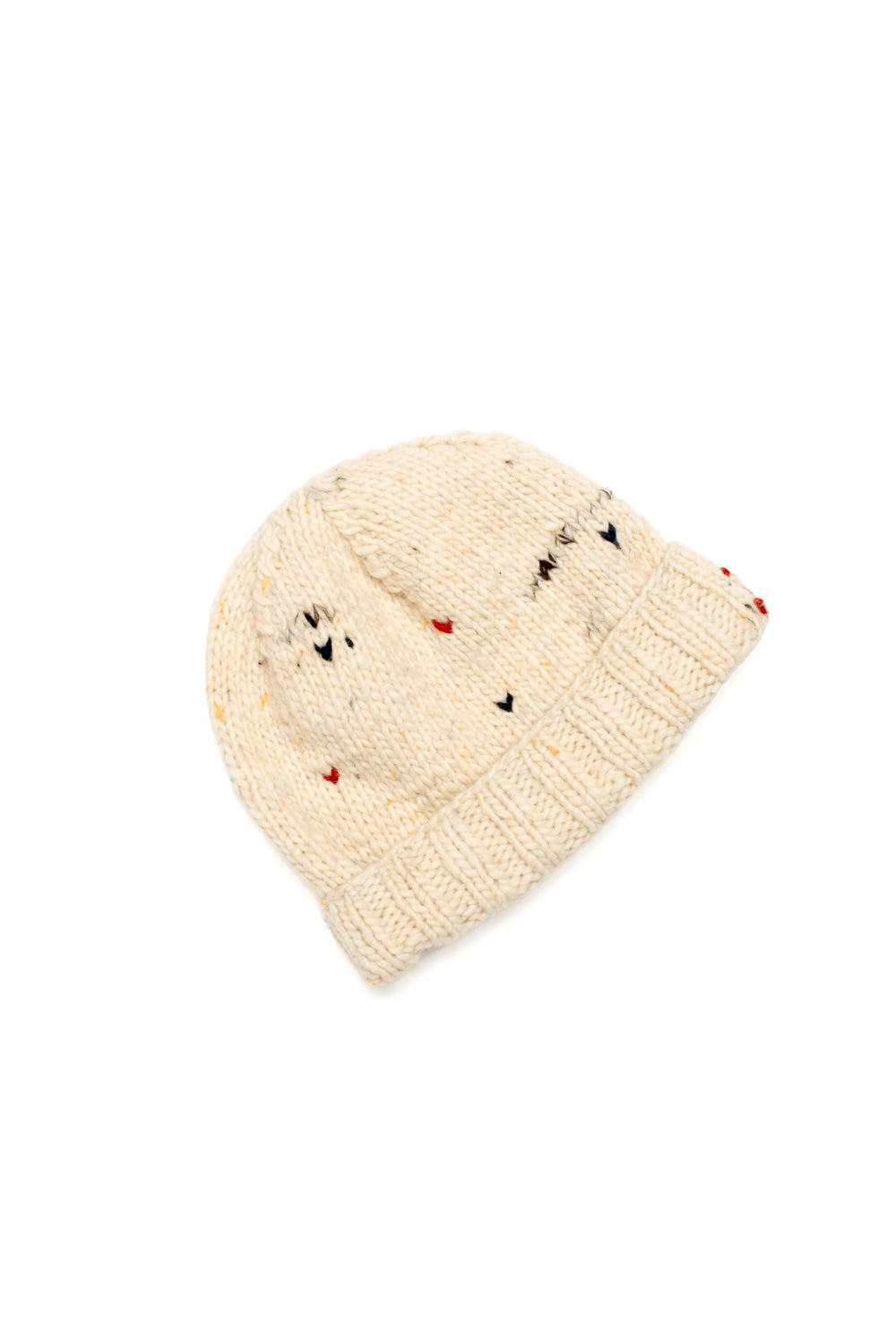 Short Double Cuff Cap Nap - Ivory