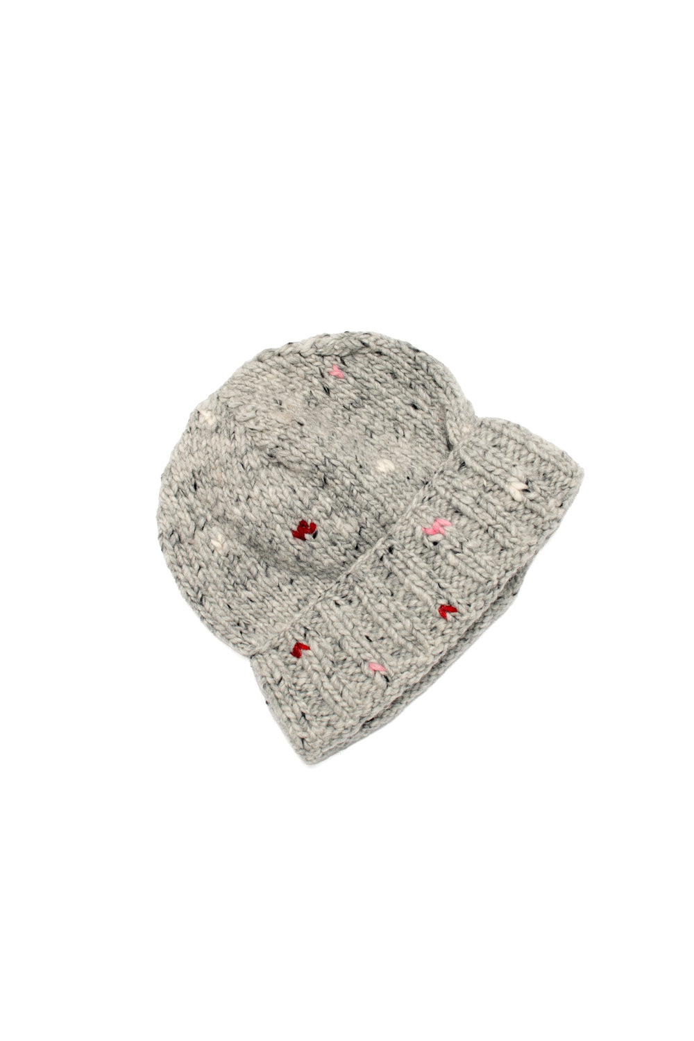Short Double Cuff Cap Nap - Pearl Heather
