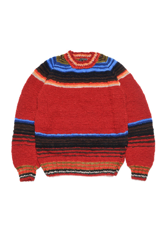Serape Pullover - Red