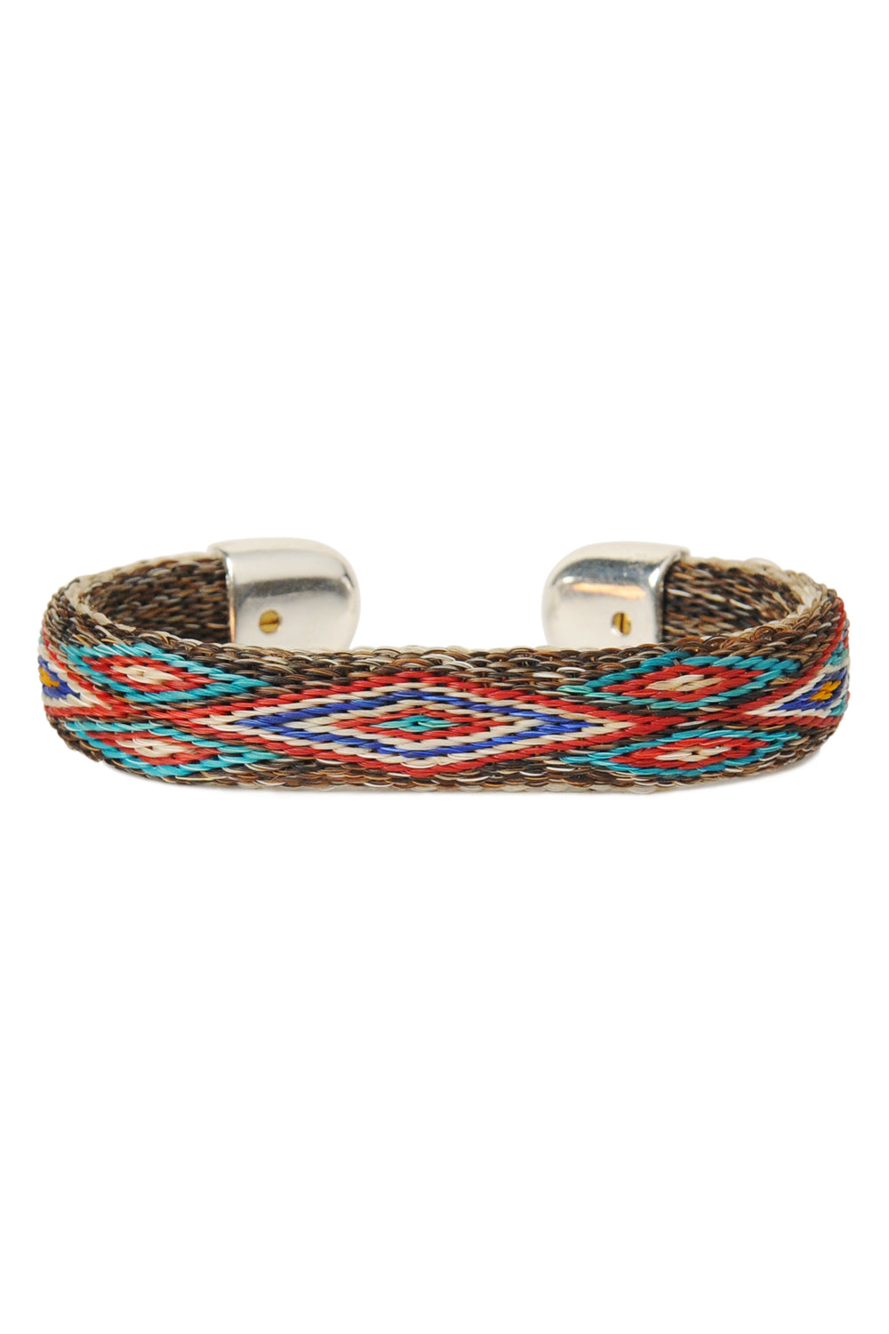 Bendable Horsehair Bracelet - NAT/ RED X TRQ