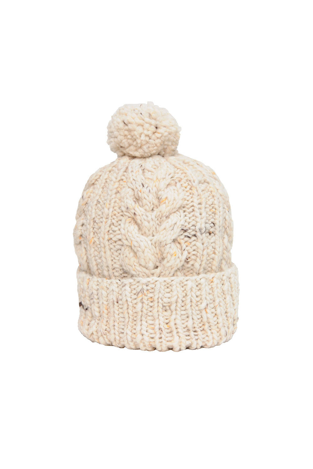 Double Cuff Cap, Fisherman - Natural Heather