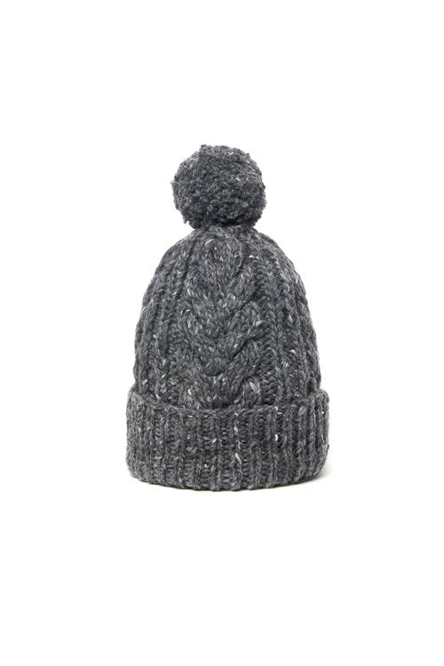 Double Cuff Cap, Fisherman - Grey