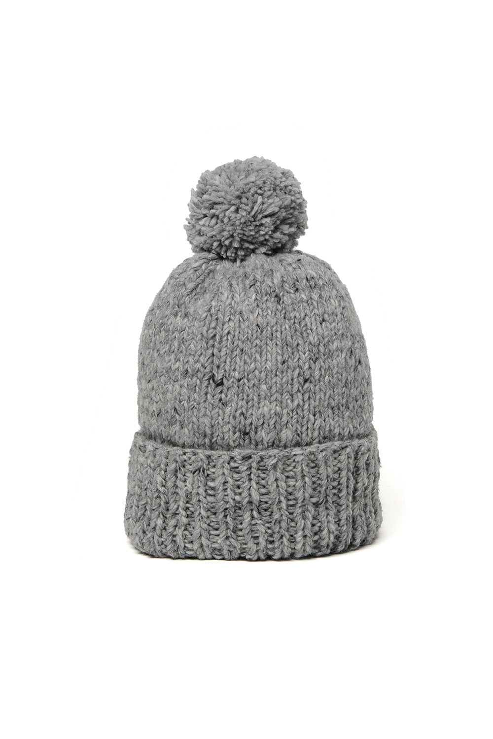 Double Cuff Cap, Thick Solid - Pearl Grey