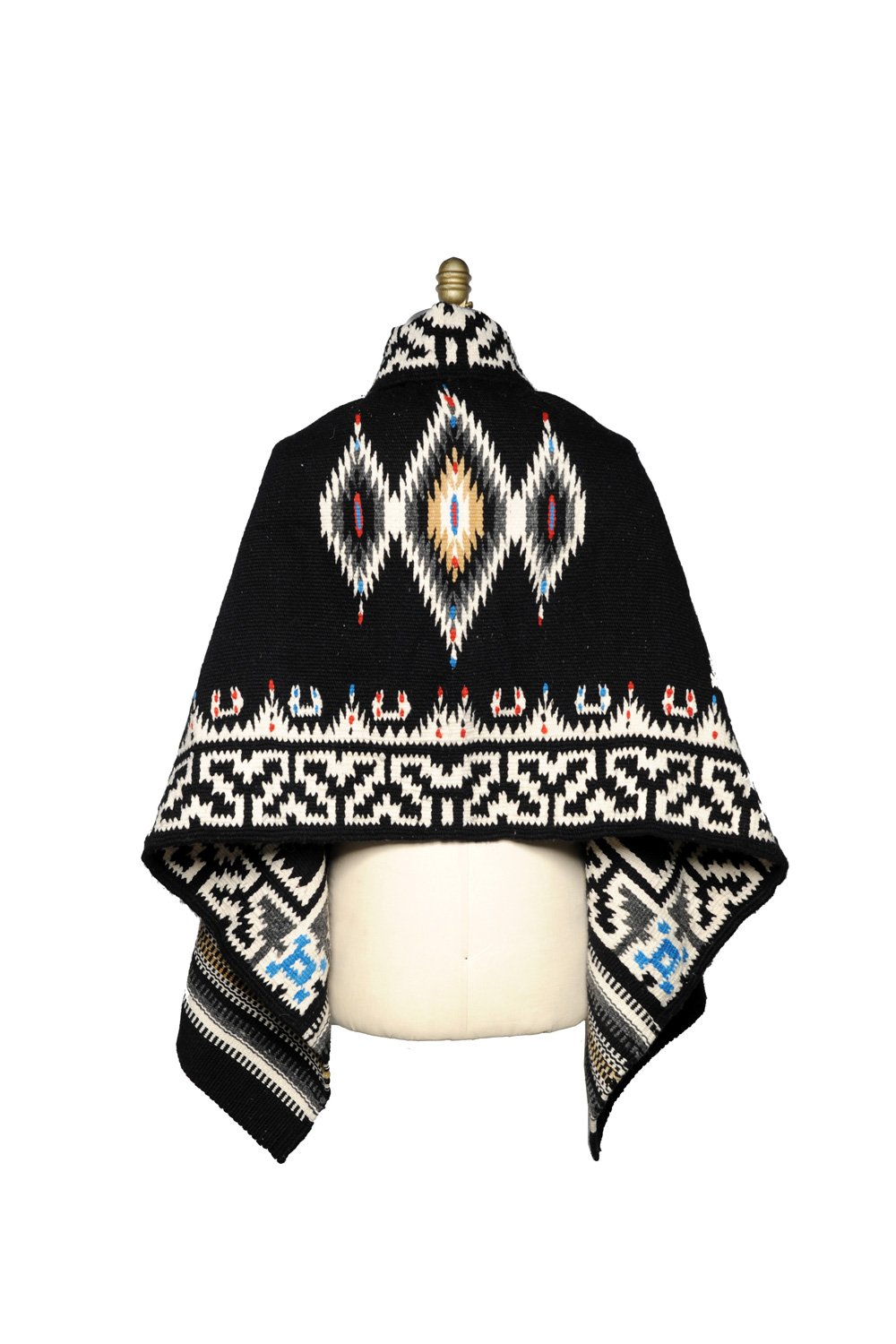 Merino Wool Blanket Poncho - Butterfly
