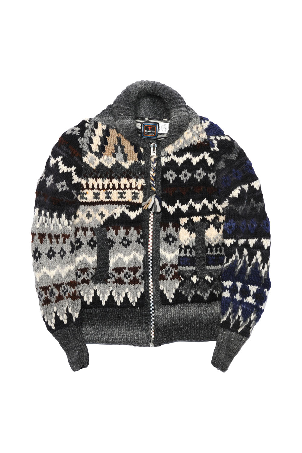 Crazy Zipper Cardigan - Black