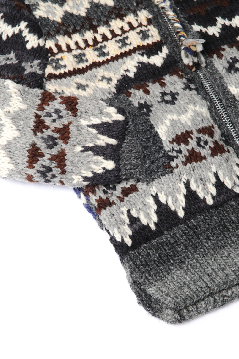 Crazy Zipper Cardigan - Black