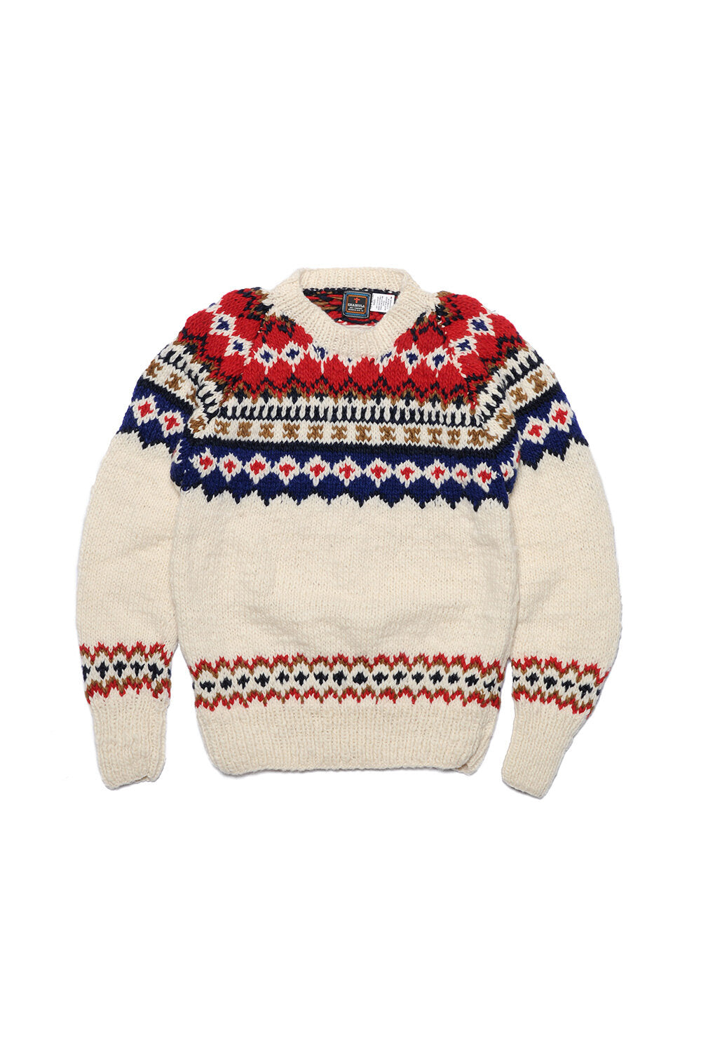 Fair Isle #3 Pullover - Ivory #3