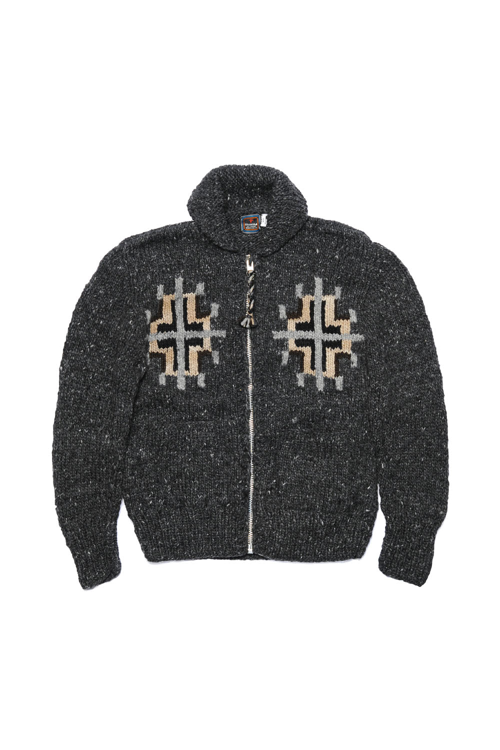 Chimayo Set-in Zipper Cardigan - Ox Grey