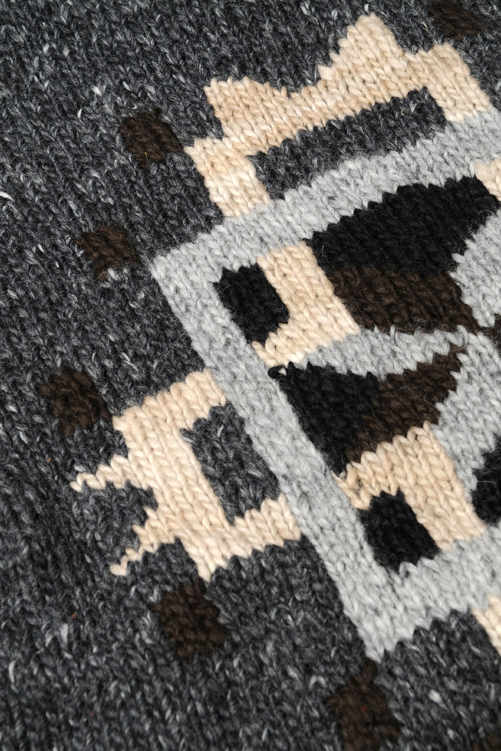 Chimayo Set-in Zipper Cardigan - Ox Grey