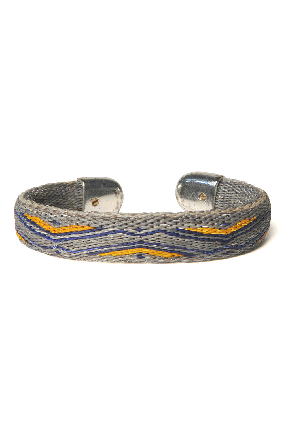 Bendable Horsehair Bracelet - GREY/ BLU X ORG