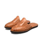 Handmade Mexican huarache Chamula sandal in leather – front view