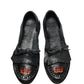 Top view of Chamula traditional huarache sandal handcrafted in Mexico for women