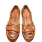 Top view of Chamula traditional huarache sandal handcrafted in Mexico for women
