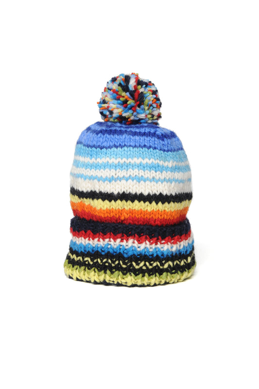 Double Cuff Cap Serape #2 - Navy