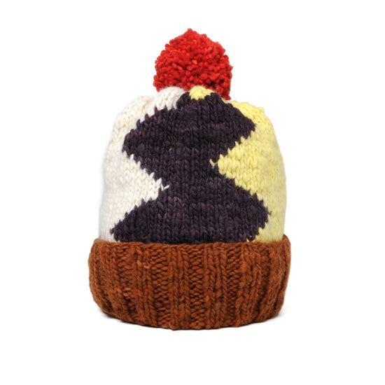 Double Cuff Cap Lightning - Red Rust