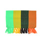 4 Color Combi Scarf - Lime x Orange [Narrow]