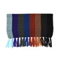 8 Color Combi Scarf - Black x Grey [Narrow]