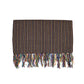 Multi Pin Stripe Scarf - Brown [Narrow]