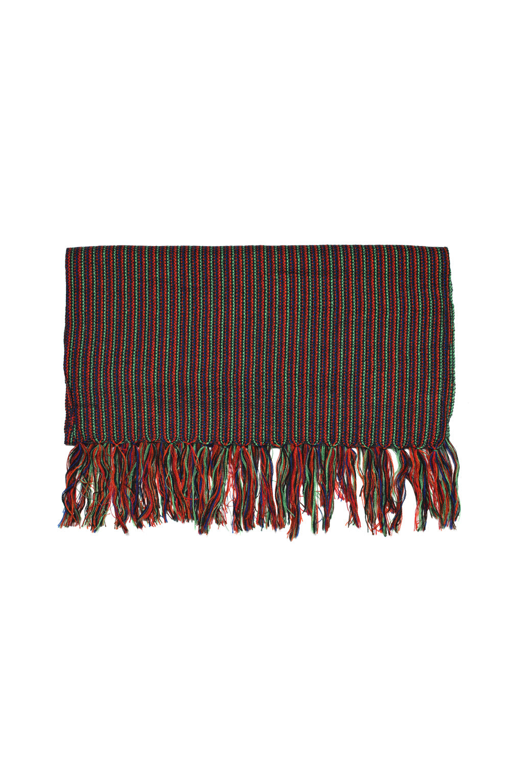 Multi Pin Stripe Scarf - Charco [Narrow]