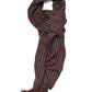 Multi Pin Stripe Scarf - Charco [Narrow]