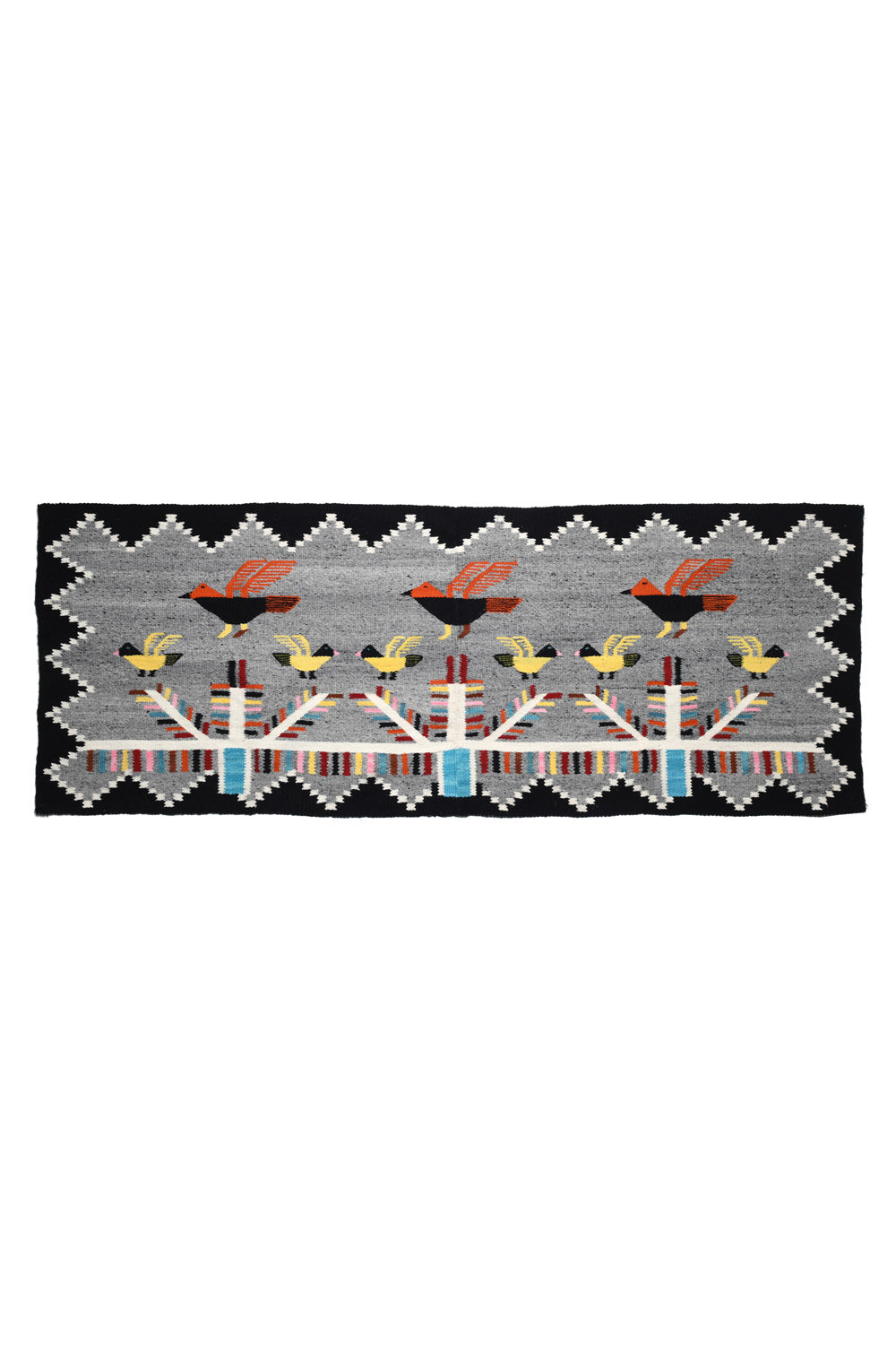 Merino Wool Blanket Poncho - Navajo Birds