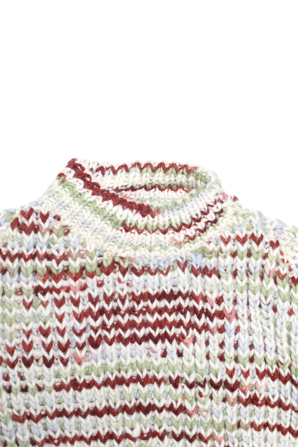Mix Stripe Pullover - Ivory