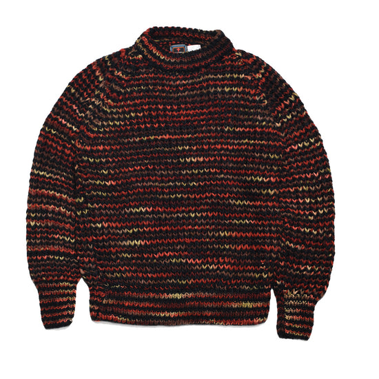 Mix Stripe Pullover - Black