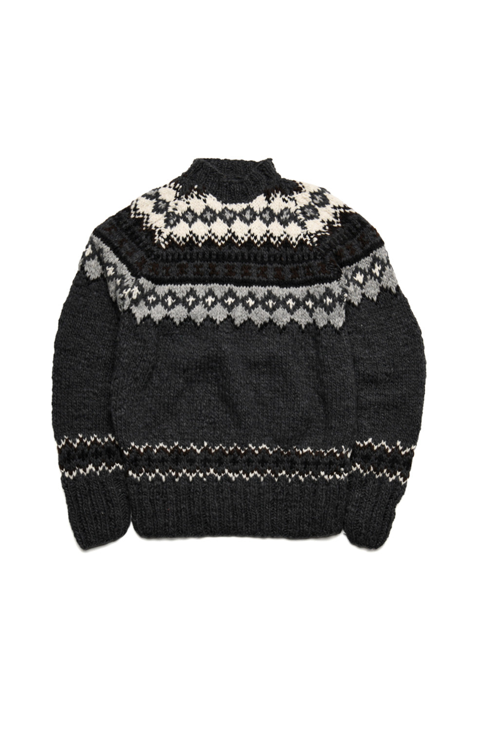 Fair Isle #3 Pullover - Ox Grey