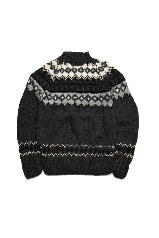 Fair Isle #3 Pullover - Ox Grey