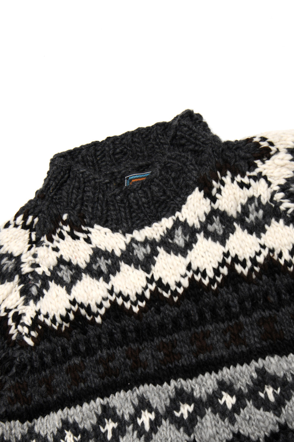 Fair Isle #3 Pullover - Ox Grey