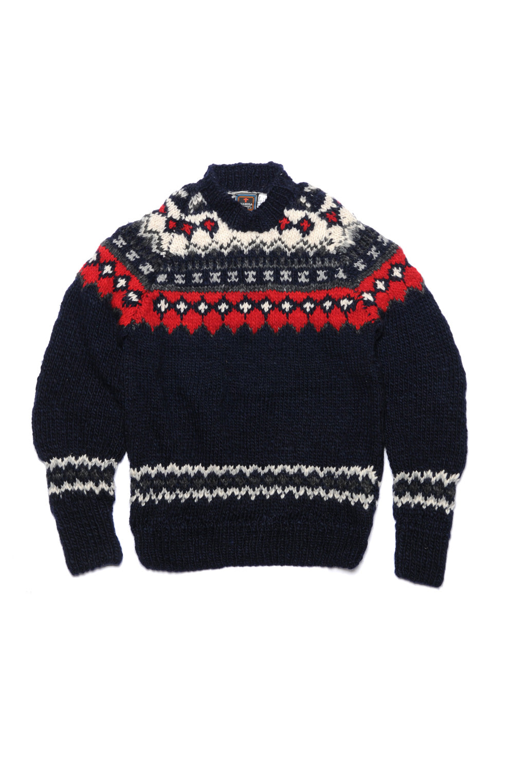 [MADE TO ORDER] Fair Isle #3 Pullover - Dk Navy
