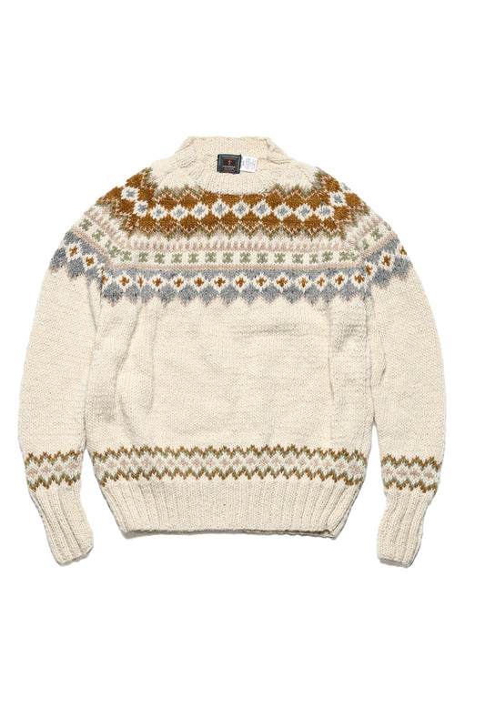 Fair Isle #3 Pullover - Ivory #6