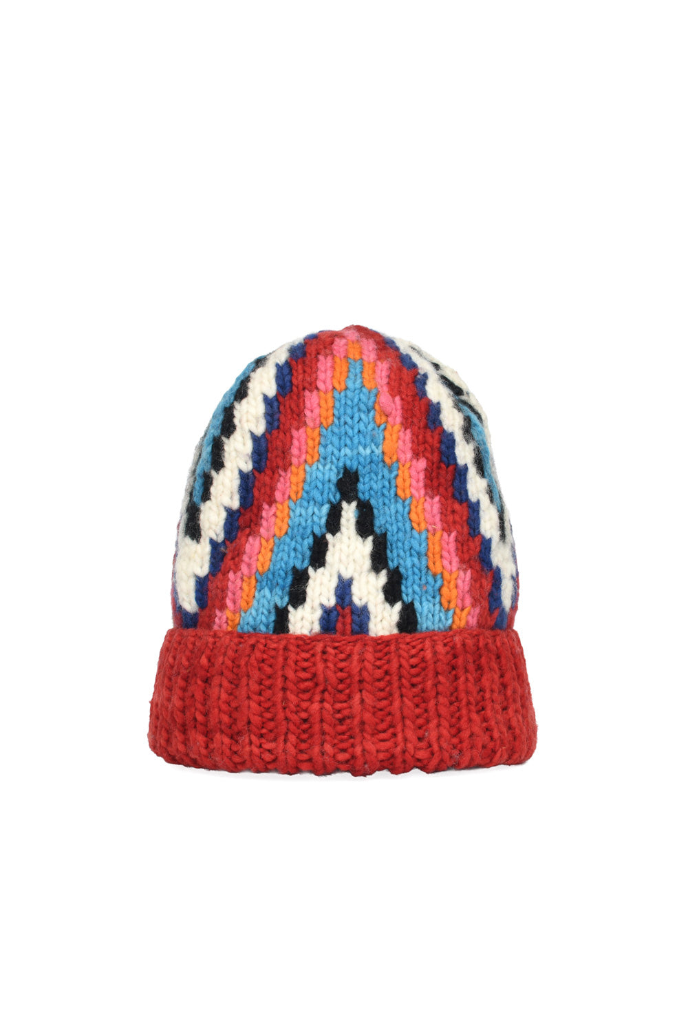 Double Cuff Cap Design C - Red